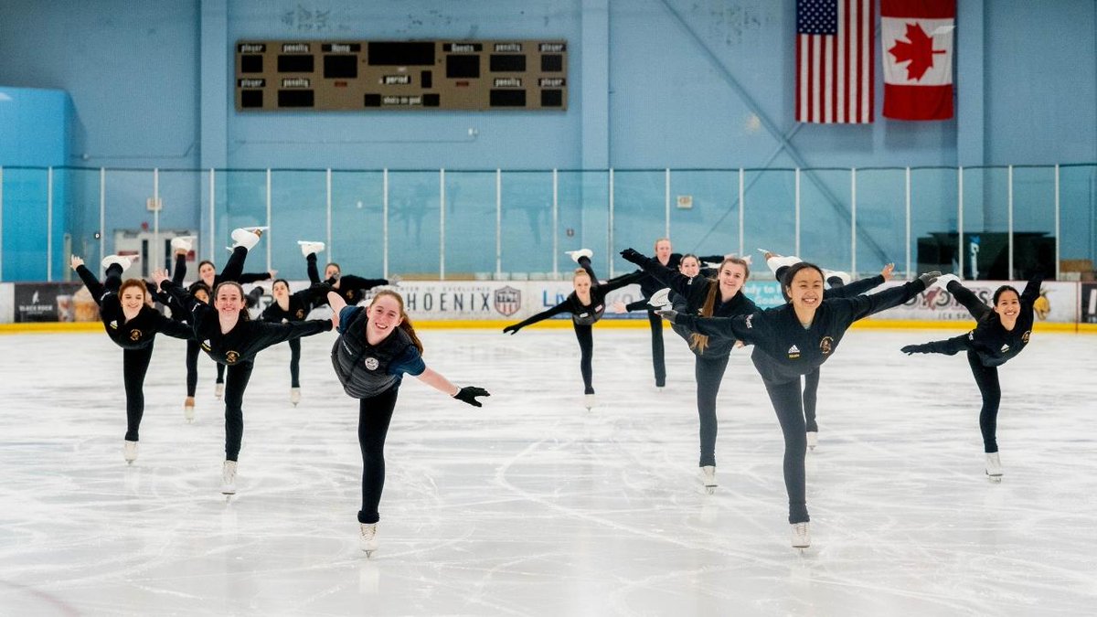 asunews's tweet photo. Did you know that @ASU is home to the only Arizona intercollegiate figure skating team? They practice weekly in Chandler and are made up of psychology, engineering and law majors. Check out these students on the ice. #FigureSkate #BehindTheLens https://t.co/lCVRUdCwJg