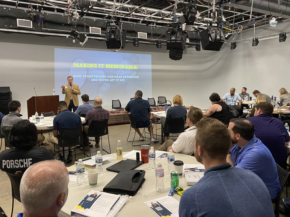 mksrush's tweet photo. Well, @jayolstadtv had me laughing and crying. Thank you for helping #spacclsp learn how to find and tell impactful stories! https://t.co/sTbiTLiQtQ