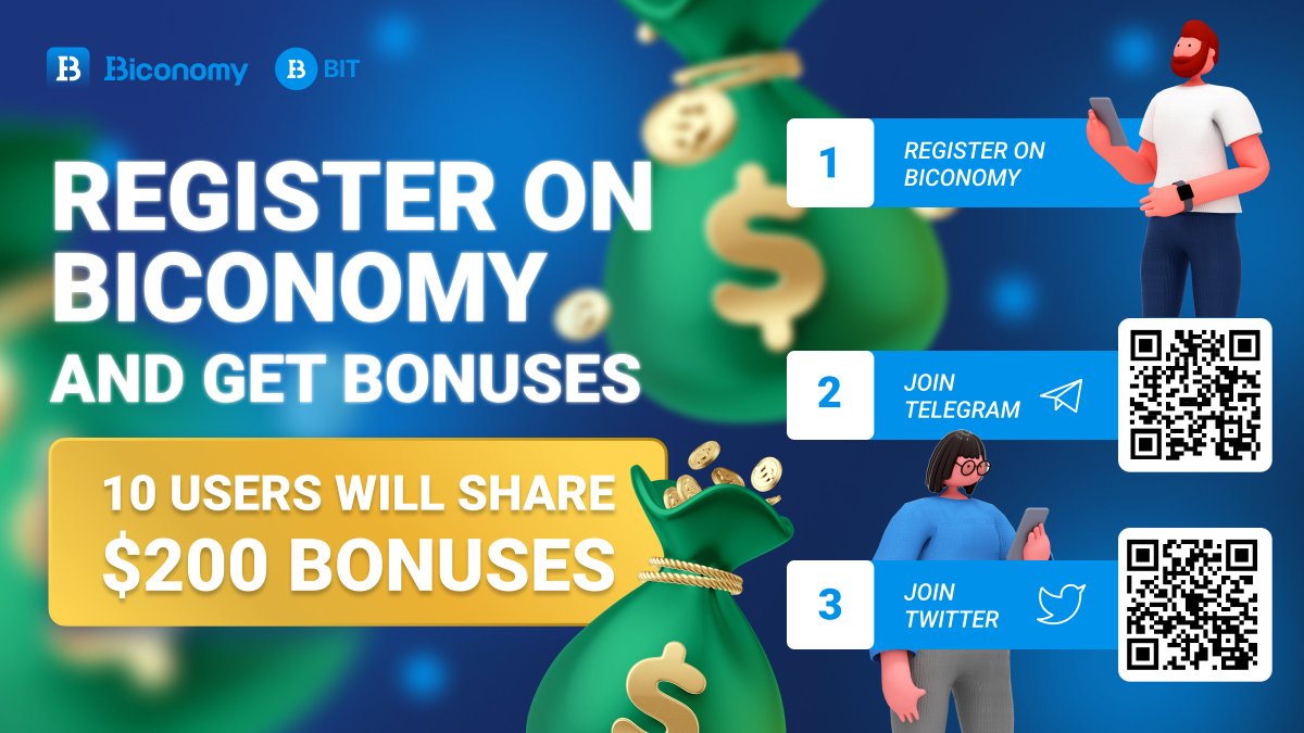 BiconomyCom's tweet photo. 1️⃣Sign up on #Biconomy https://t.co/d9bBJma8bB
2️⃣Join https://t.co/dYa7UXeMQQ
3️⃣Join https://t.co/eqK22eR6eh
✅10 lucky winners will share a prize of $200 in tokens

⏰Event time
 5.13 - 5.20.2022, UTC 1:00

☑️Apply: https://t.co/SCKLjXawnM

#freebonus #freetokens #airdrop #BTC https://t.co/Thke49heyw