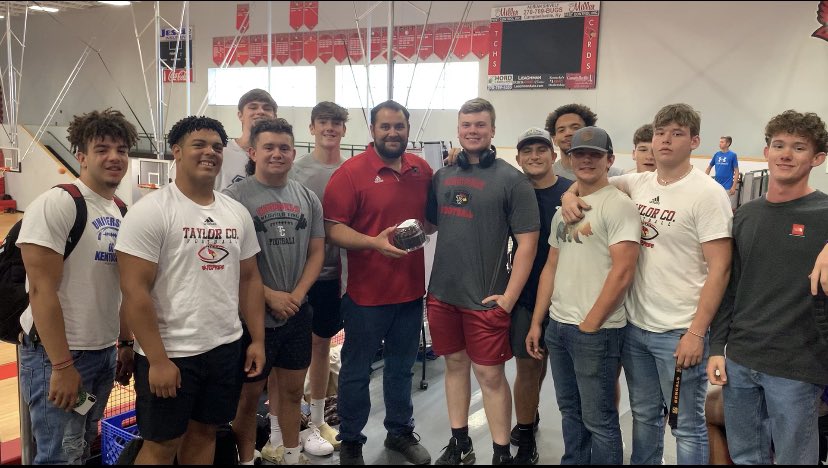 CoachHoosier's tweet photo. The football boys wanted to surprise Coach Marple on his birthday. They went and bought him a cake to celebrate the occasion.

Coach turned the big 4-0 today! Happy Birthday! https://t.co/fFjz6Dtm72