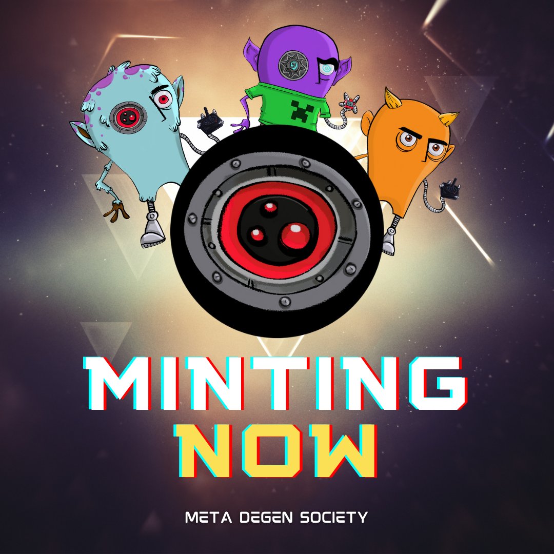 The mint page is open and you can get your Meta Degen Society NFT now on: mint.metadegensociety.io 

 <a href="/meta_degen/">Meta Degen Society</a> #nftmint #mintingnow #nftgem #utilitynft