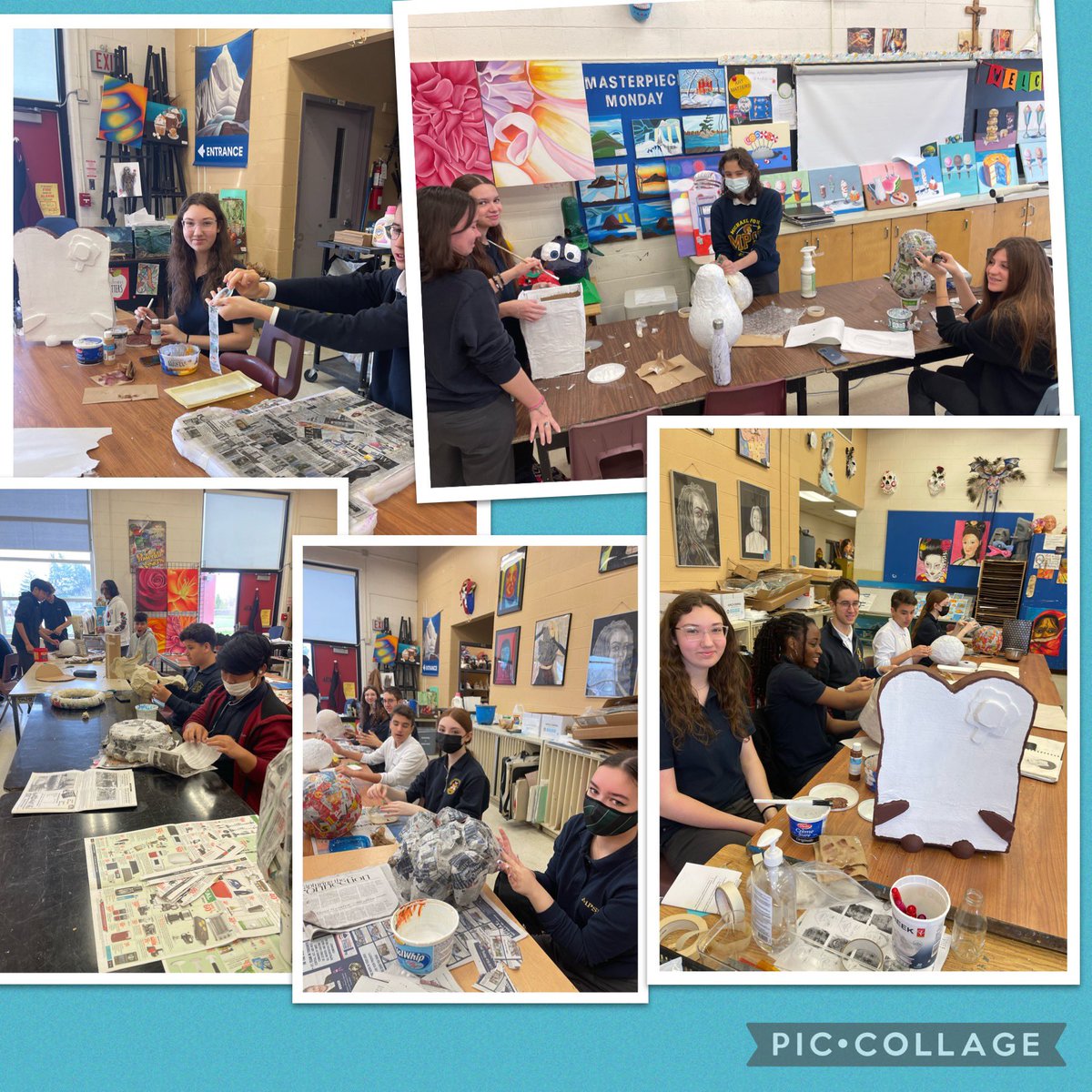 MpsjArtAykler's tweet photo. Creating huge “food” sculptures inspired by the movie: Cloudy with the Chance of Meatballs 2! Alive food👀! So fun😃! #processpics #artmatters @MPSJ_TCDSB @Markus4Ward2 Art kids play with their food! 🥝🥕🍔🥓🍓🥑🍌🧅🍕🥪🌮🍰🍿🍪🍤🥜 https://t.co/0I7z3R709q