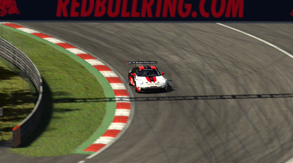 ApexV2R's tweet photo. Time to run with the Bulls! The Porsche Esports Sprint Challenge Canada heads to the Red Bull Ring for Round 5 of the Championship Watch Team @ApexV2R race against the best in Canada tonight at 8:00pm on https://t.co/aDiugVxX9K by @sym_tv ! #PorscheEsportsCan #TAGHEUERxPORSCHE https://t.co/Yq3d0X3KPC