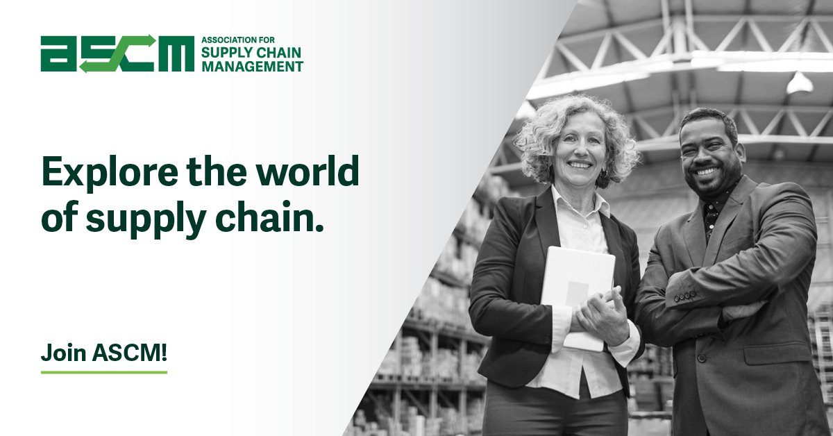 ascm_hq's tweet photo. ASCM membership just got even better! For as little as $10 per month, get access to all things supply chain – thought leadership and education, the largest network of supply chain professionals and benefits that will take your career to the next level. https://t.co/0l3r3OkHOd https://t.co/d8QncLpVy5