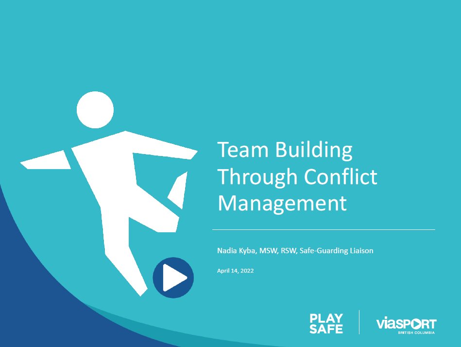 viaSportBC's tweet photo. Is culture change in your organization a priority? viaSport's safe sport workshop on conflict management is a great resource for anyone across all levels of sport to learn strategies to address and resolve conflict in a positive way.

Watch here ➡️https://t.co/De2trCpPZ2 https://t.co/CQRmIAfscq