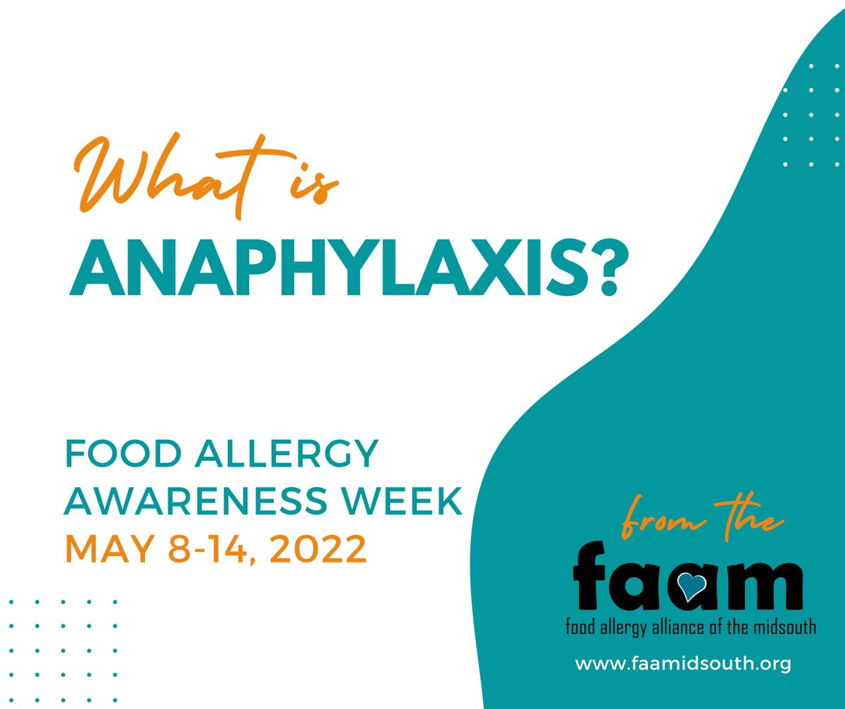 faamidsouth's tweet photo. Anaphylaxis (pronounced: an-a-fi-LAK-sis) is a serious, life-threatening allergic reaction to a food, sting, medication, or latex. Anaphylaxis can be fatal &amp; requires immediate medical attention. Epinephrine is used to stop an anaphylactic reaction. Visit https://t.co/RLNBNKGygn https://t.co/5YThVaIdzo
