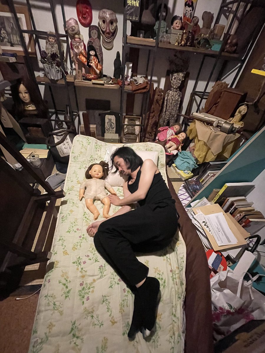 「オオイシヒロト×田中俊行『ぼくと呪物の奇妙な生活』〜オカルトコレクター誕生秘話〜」|がもん鉄（田中俊行）ペガサス田中 🦄🐲🐉🐛🦚👶のイラスト