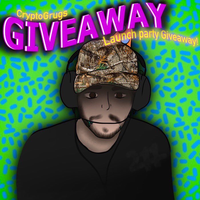 cryptogrugs's tweet photo. 🎉Cryptogrug launch party Giveaway🎉 Only 2 days left to enter for the chance to win a 1-of-1 Party Cryptogrug NFT, follow the rules to enter. Winners will be chosen on launch dat (5/15/22) at 12:00pm ET. Go to https://t.co/gx8gdSRgLs for more 

#nft #giveaway #eth #niftgiveaway https://t.co/bxuVi5Ln6d