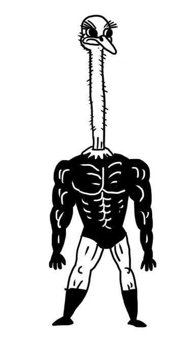 homem avestruz 