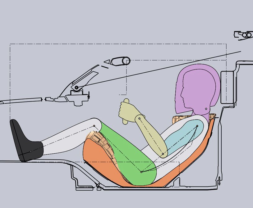 realseats's tweet photo. @ESPNF1 Intro of Halo, means fixed s/wheel position - can't be moved fwd/rwd. Headrest pad also fixed min. thickness. Pedal position is adjustable as is column height. With ancillaries packaged in cockpit inc. fire ext, driver ergonomics &amp; optimum seat position can be a challenge. https://t.co/QRjJxtAkQU