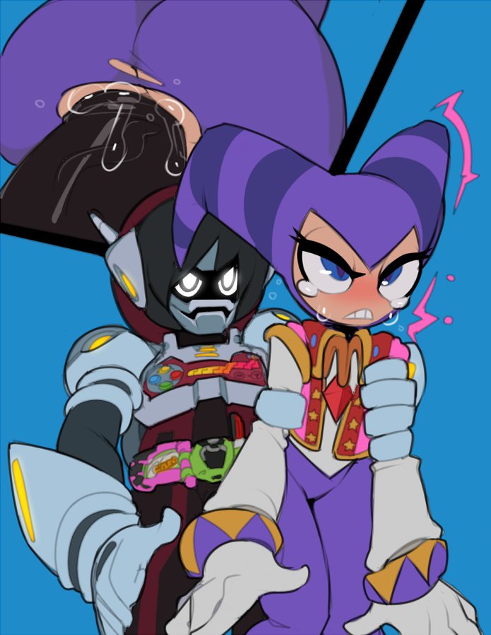 O-Ooh~...T-Tsk!~..,N-No podemos hacer "e-eso~" aqui~ E-Espera un p-poco~ Mmmh~

¿♥️+🔄?