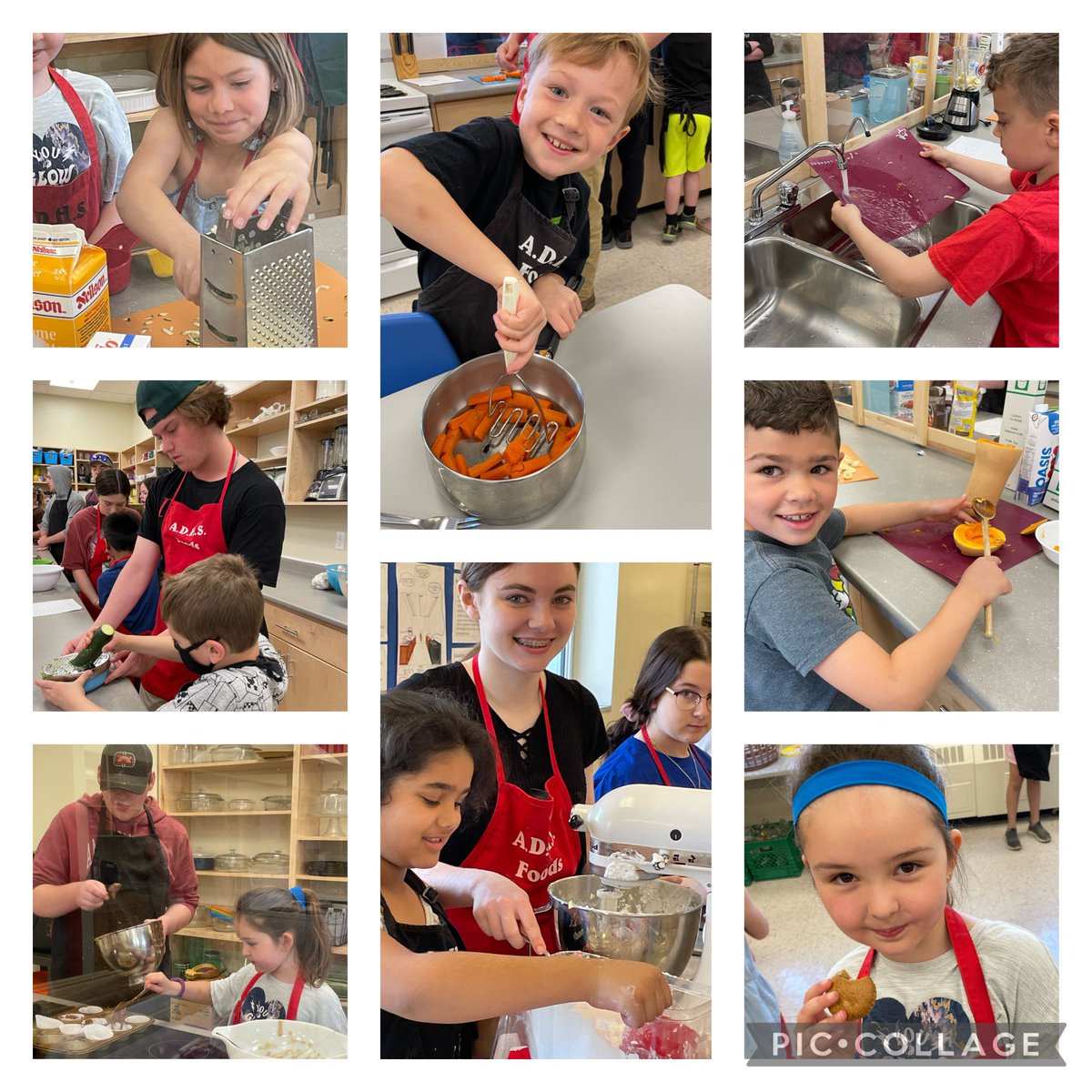 Hidden veggies in desserts were a success! 🥒🥕 squash, carrots and zucchini were some of the favs. Thank you <a href="/ArnpriorDHS/">Arnprior DHS</a> Grade 10 foods and <a href="/ArcherTeskey/">Ms Archer Teskey</a> for making this happen. These grade 2 <a href="/walzad/">Walter Zadow P.S.</a>  wildcats had a blast trying vegetables that make them 🤮, and loved them.