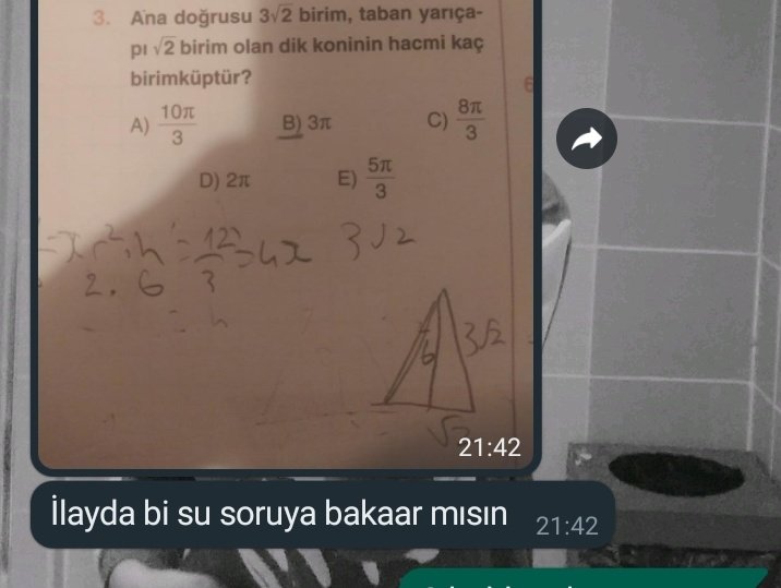 Matematik hocasından daha çok soru alıyorum net