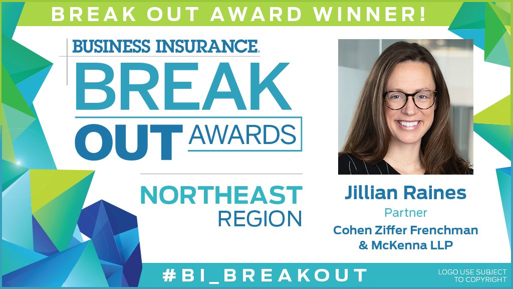 BusInsMagazine's tweet photo. We're celebrating our #BI_BreakOut Award winners! Congratulations to Jillian Raines, a Northeast Region BOA winner! Register to attend one of our three Break Out Award recognition events by clicking here: https://t.co/4Y4BSuBiDM https://t.co/gZIkdFyxAZ