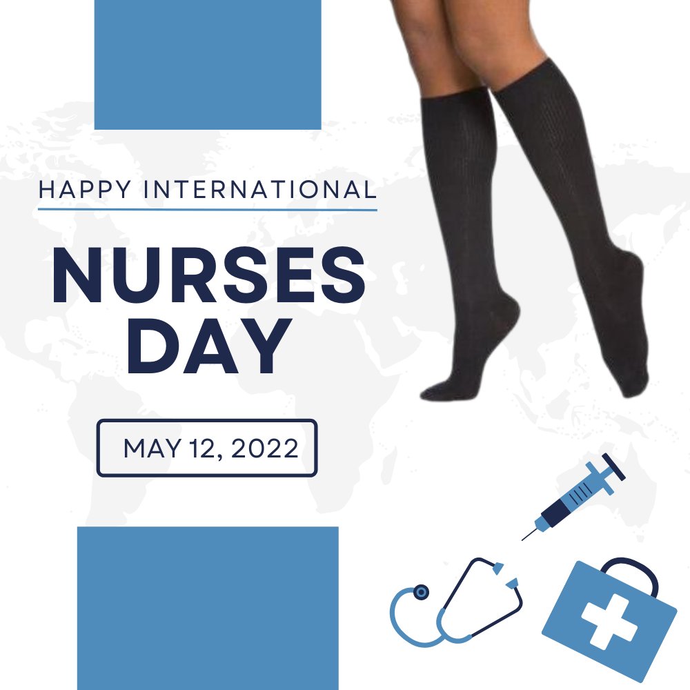 SchaanHealth's tweet photo. Happy International Nurses Day! 💙🩺 

We thank all the hardworking nurses making our world a healthier place. Show your appreciation to the nurse in your life with a pair of Sigvaris Cotton Compression Stockings to keep them comfortable on their feet!

https://t.co/wwt5GVN4s1 https://t.co/znbmPshbQZ
