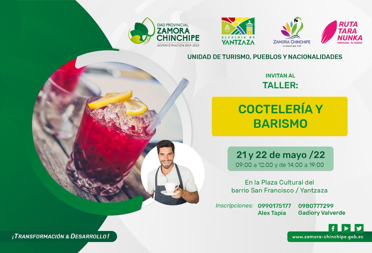 Yantzazaturismo's tweet photo. Aprovecha esta oportunidad para capacitarte y emprender.
Cupos limitados
#𝙔𝙖𝙣𝙩𝙯𝙖𝙯𝙖𝙏𝙪𝘿𝙚𝙨𝙩𝙞𝙣𝙤... https://t.co/MlgURPUXiB