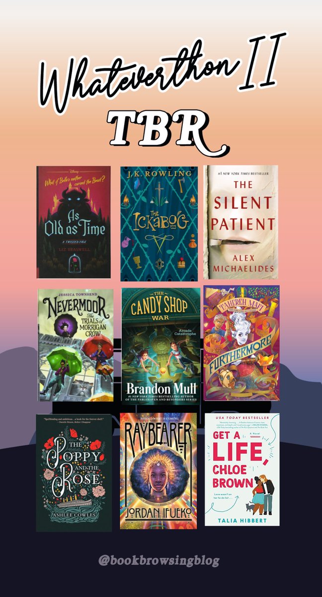 e_soyars's tweet photo. @whateverthon @bookbrowsing 
The TBR has been set… I think. My goal is 5 books. My dream is all of them. https://t.co/0QPutwrpic