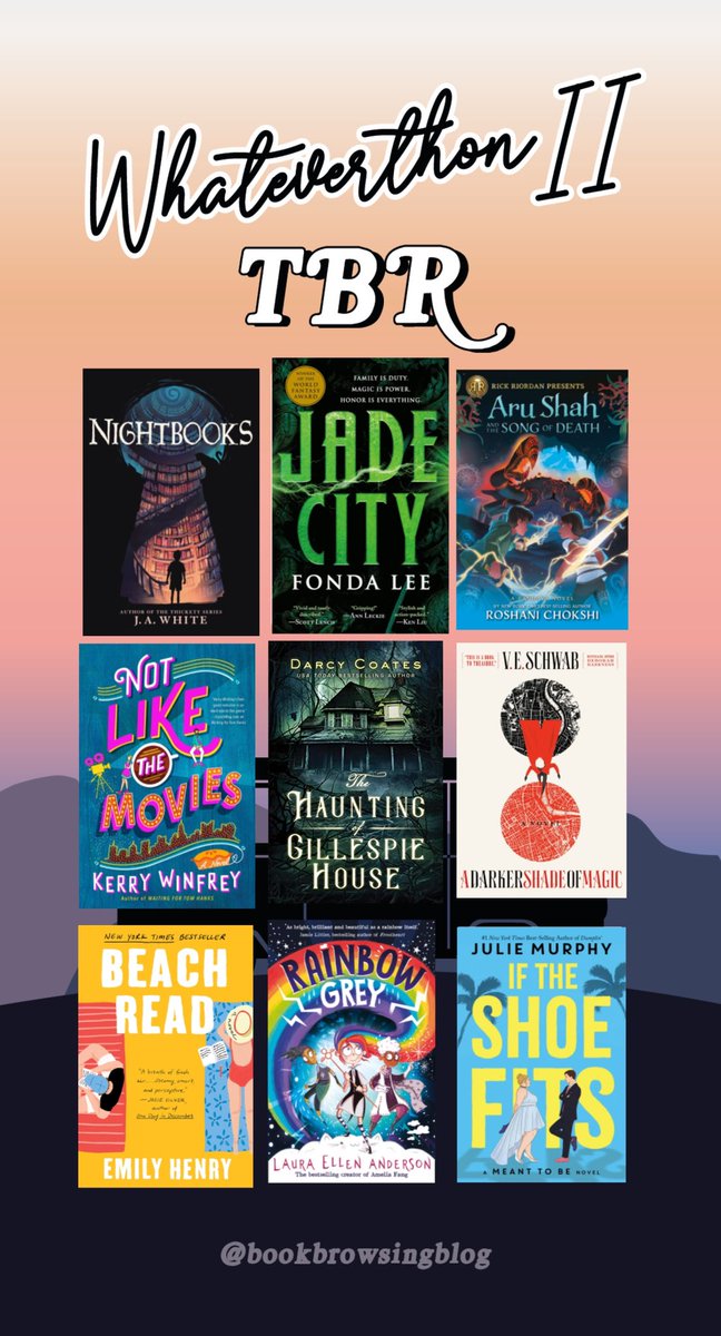 e_soyars's tweet photo. @whateverthon @bookbrowsing 
The TBR has been set… I think. My goal is 5 books. My dream is all of them. https://t.co/0QPutwrpic