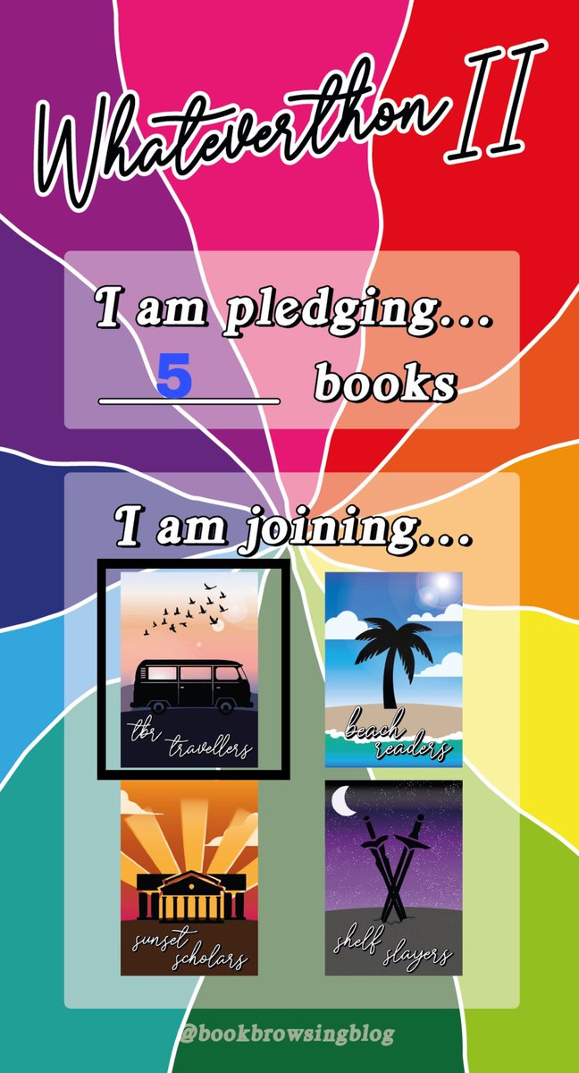 e_soyars's tweet photo. @whateverthon @bookbrowsing 
The TBR has been set… I think. My goal is 5 books. My dream is all of them. https://t.co/0QPutwrpic