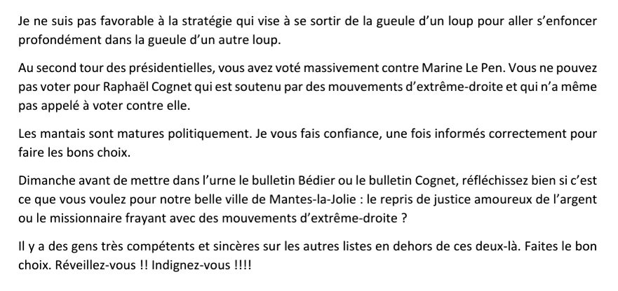 Khadija_MOUDNIB's tweet photo. Dimanche aura lieu #élection municipale #ManteslaJolie. 
J'aime ma ville et ses habitants et je suis une citoyenne intègre et soucieuse des Mantaises et Mantais. Vous trouverez un papier concernant les 2 protagonistes : M. Cognet et M. Bédier.
La suite⤵️
https://t.co/H2XX4ZB6M0 https://t.co/2LRATKhvCQ