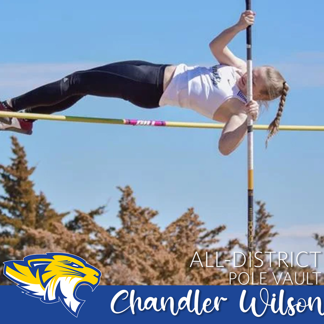 FrenshipSports's tweet photo. Did you hear about our Frenship Track and Field SUPERSTARS that were awarded All-District Honors?

Let's celebrate them!
Next is...

Chandler Wilson!

Wilson knows what it is like to FLY as she is being honored for her Pole Vaulting efforts this season.
#TigerPride #wearefrenship https://t.co/5yEuTyJL7E