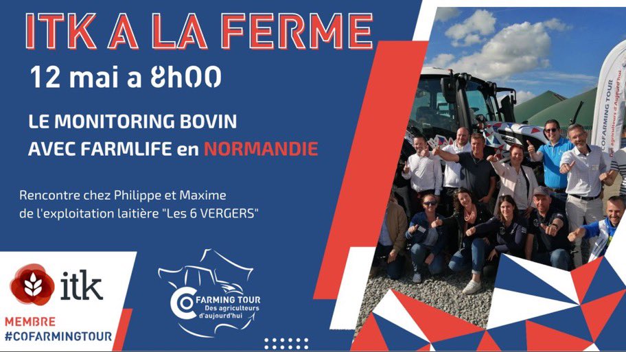 ITK_decide's tweet photo. ITK à la ferme : le roadtrip 2022 des équipes d'ITK à travers la France.
Rdv demain à 8h, pour vous faire découvrir les agriculteurs innovants, les pionniers du numérique sur leurs exploitations.  #CeuxQuiFontLeLait 

ITK : sponsor du #cofarmingtour et Thierry @agriculteuraujo https://t.co/kLw2tpMwPc