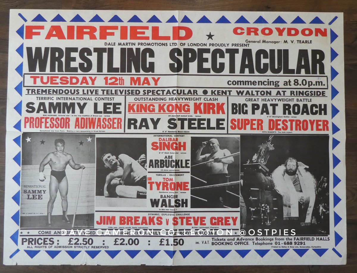 ostpies's tweet photo. British wrestling shows from May 12; 1953 (RAH) &amp; 1981 (TV):  @RoyalAlbertHall @mattfarmer93 @RealErnestARS @WrestlingCardz @SheriffLonestar @SirLARIATO @allan_cheapshot @OldWrestlingPic @WrestlingIsKing @AJFwrestling @NHarnser @Ms_Joanne_F @johnlister https://t.co/98pdfG1gOj