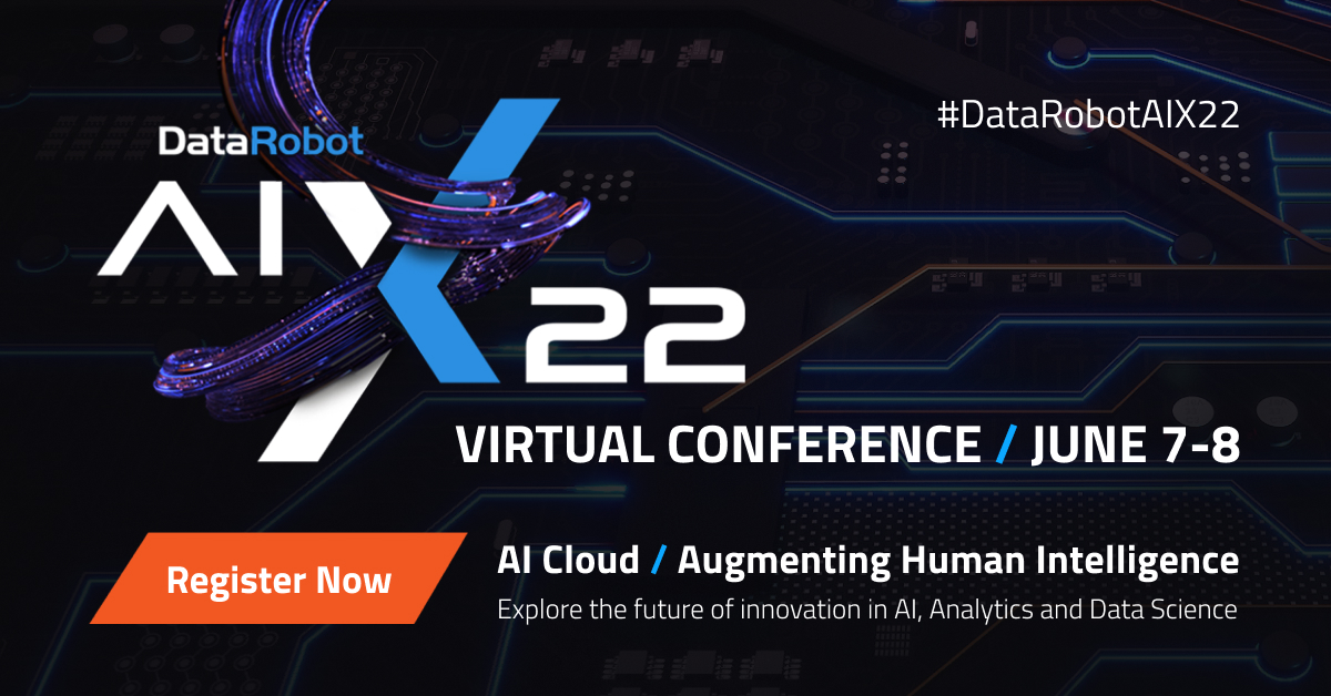 #DataRobotAIX22 is the event of the season! Whether you’re interested in the latest #AI features/ updates or actionable strategies — there’s a session for everyone. Explore our agenda &amp; register now. bit.ly/3FDsmtv

#AICloud #data #datascience #ml #automl