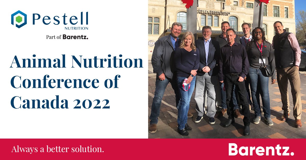 Pestell Nutrition was excited to attend and sponsor the 2022 Animal Nutrition Conference of Canada in Saskatoon this week. It was great to be in person again! 
📸 @KeminAgNA <a href="/floradalefeed/">FloradaleFeedMillLtd</a>
#ANCC2022 #animalnutrition