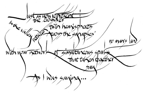 ExileSocial's tweet photo. EXILE issue 39.1 featured a section of calligraphy, The Embassy of Liminal Spaces, by writer and architect H. Masud Taj - these are from pages 47 to 53 of that issue.

Also check out our new facebook group Exile Social to get in the conversation.

#art #writerscommunity #toronto https://t.co/pDwsBd1CTh