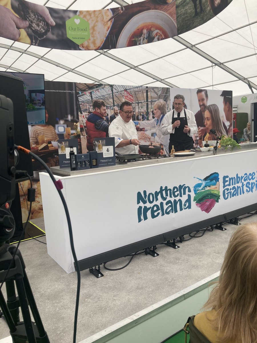 OlgaMurtagh's tweet photo. Bob from Burren Balsamics on the Food NI stand at Balmoral show https://t.co/q3xC1LmnhY
