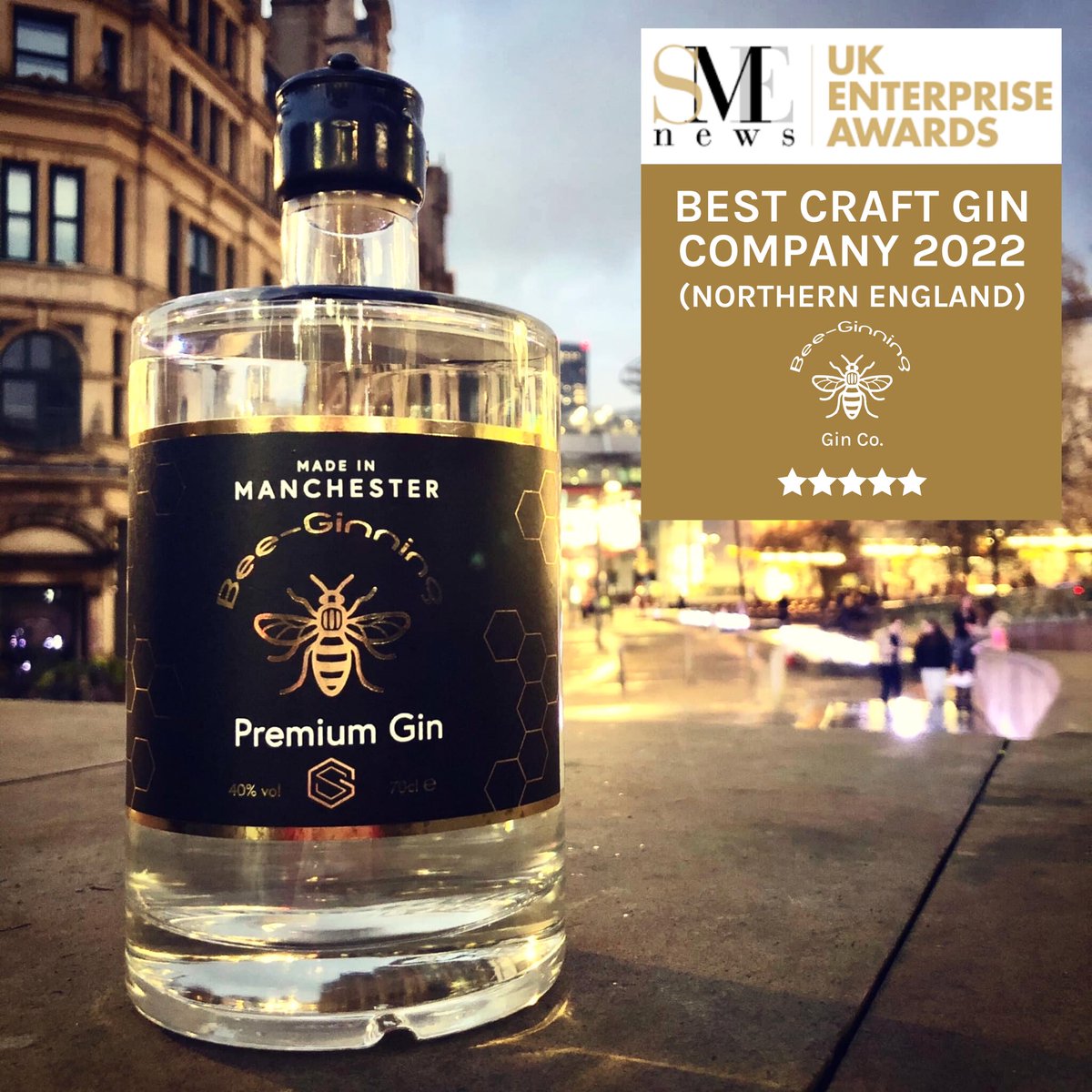 We’re buzzin’ to have been awarded 'Best Craft Gin Company 2022' in the SME News UK Enterprise Awards!! 🤩

We put our life and soul into our little business and this award makes us feel even more proud of what we do.

Thank you to everyone!

Dave &amp; Ang (and Phil, our GinSmith)