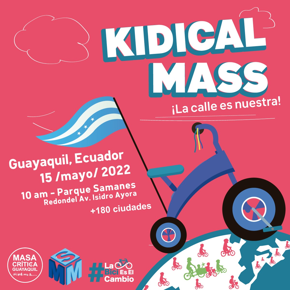 ¡Vuelve la Kidical Mass a nuestra Recreovía! 

Niñas y niños serán protagonistas de este ciclopaseo que busca incentivar el uso de la bici en las ciudades de forma libre y segura.

Guayaquil se une a esta actividad que se replica a nivel global.