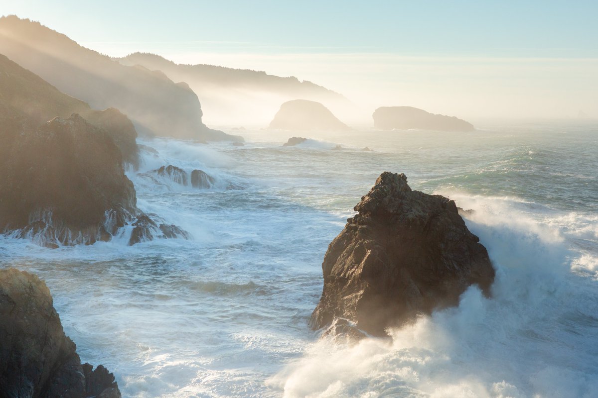 Soft light on the sea