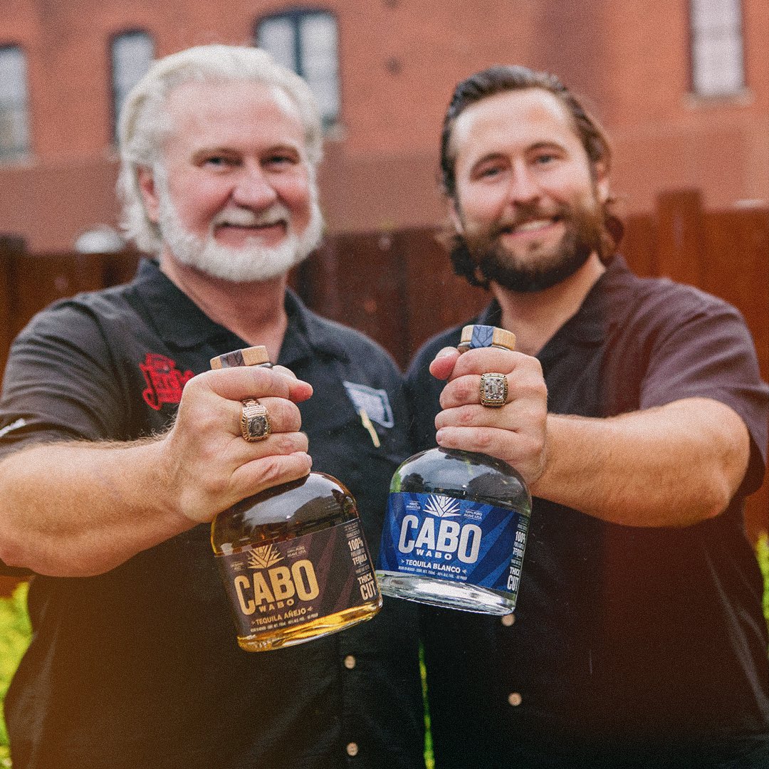 the_new_south's tweet photo. Ready for a good time and a big win with the old man @Lord_of_Q,
#jacksoldsouth and @cabowabotequila this weekend. Get some Cabo Wabo here:
https://t.co/O9WFQoE7DF #ad21+ #CaboWaboTequila #CaboWabo #tequila #ad #BBQ #grill #handleresponsibly https://t.co/FPi7gLBMrG