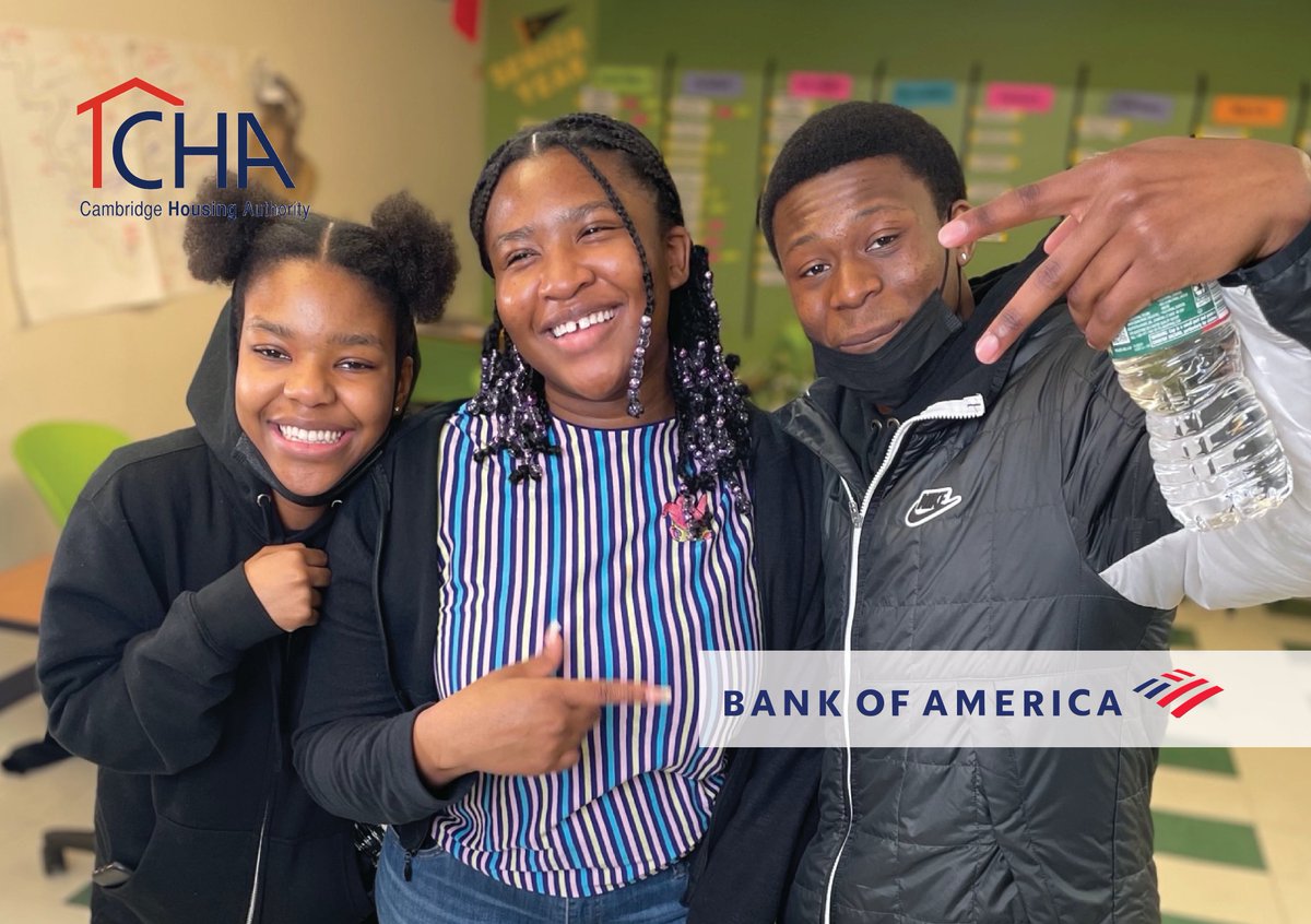 CambHousing's tweet photo. Thank you to our friends at @BankofAmerica for their continued support of our Work Force Program, which promotes academic and personal success for youths living at our properties! 🎉 #BofAGrants https://t.co/9V6W4WrXBI