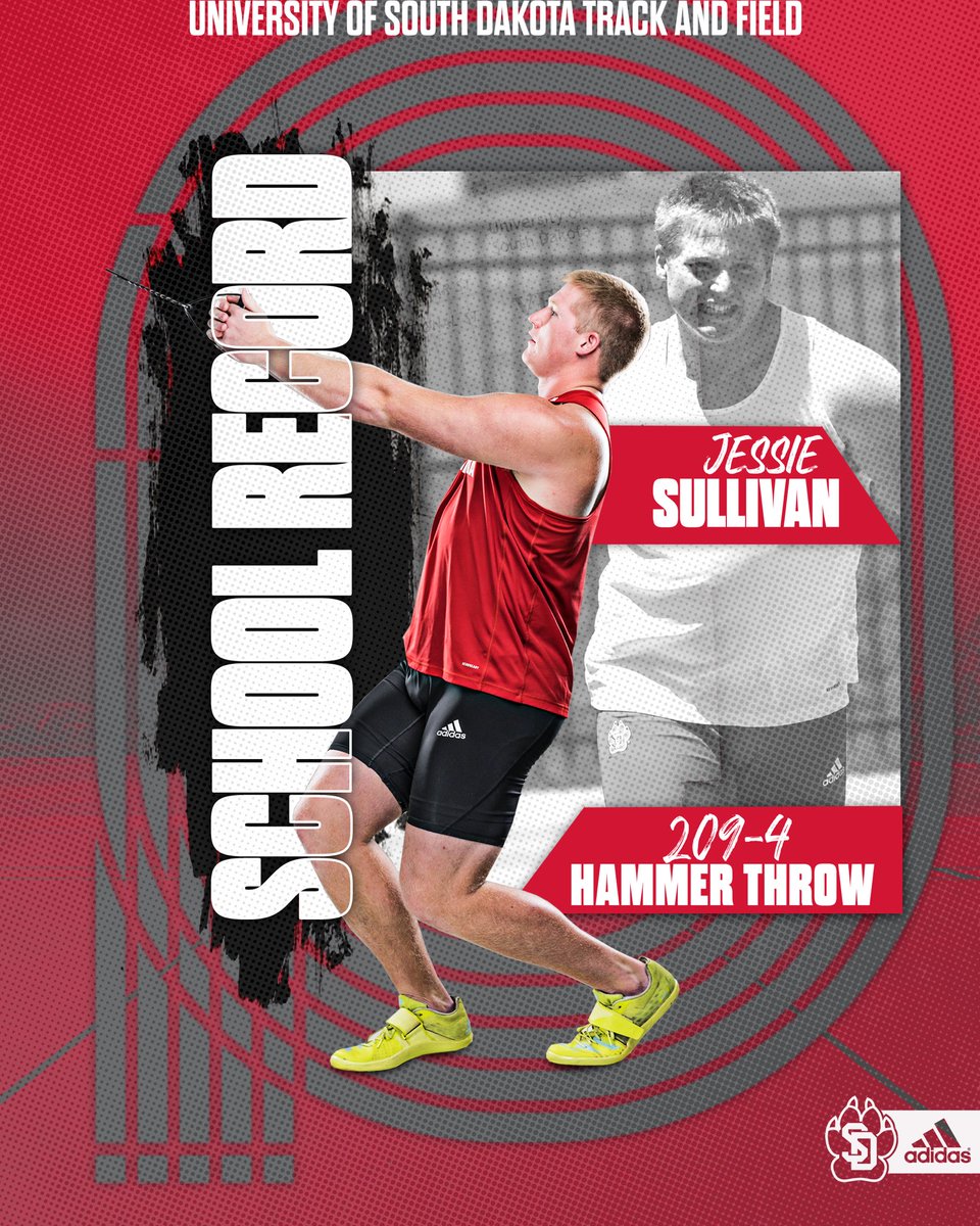 SDCoyotesXCTF's tweet photo. 🚨 RECORD ALERT 🚨

Jessie Sullivan took down the school hammer record in today’s competition. 😤

#GoYotes x #WeAreSouthDakota 🐾 https://t.co/rLxgXKIb4O