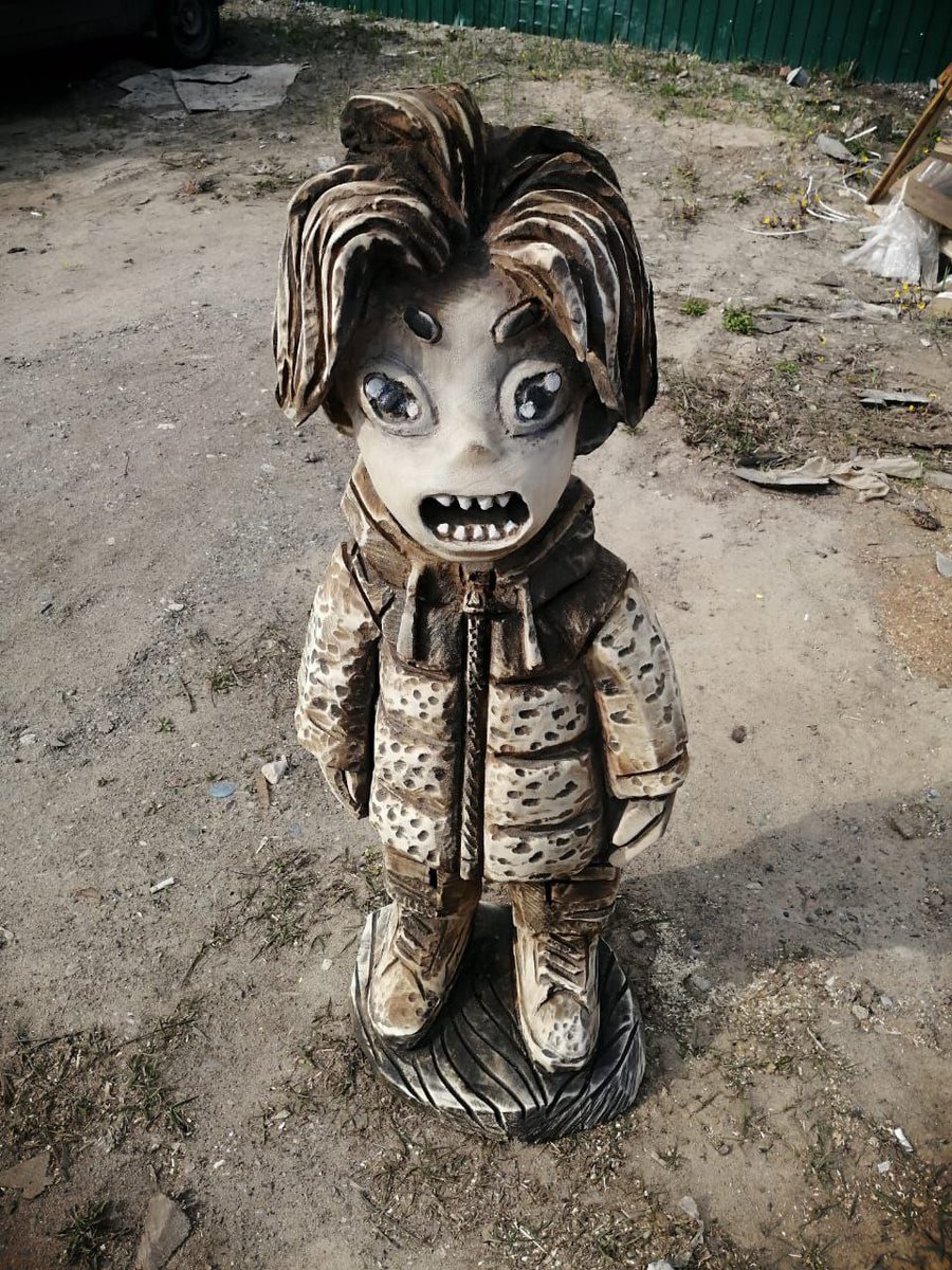 nedovilier's tweet photo. Hi my friend!I decided to make a sculpture as a token of gratitude to the entire Karafuru team for a very long and difficult work!Whole journey from start to finish took me about a week.Below you can see the entire production process,all its details and follow how this Egao born. https://t.co/6xKiEvbcds