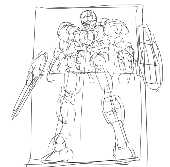 1分半で描いたロボ 