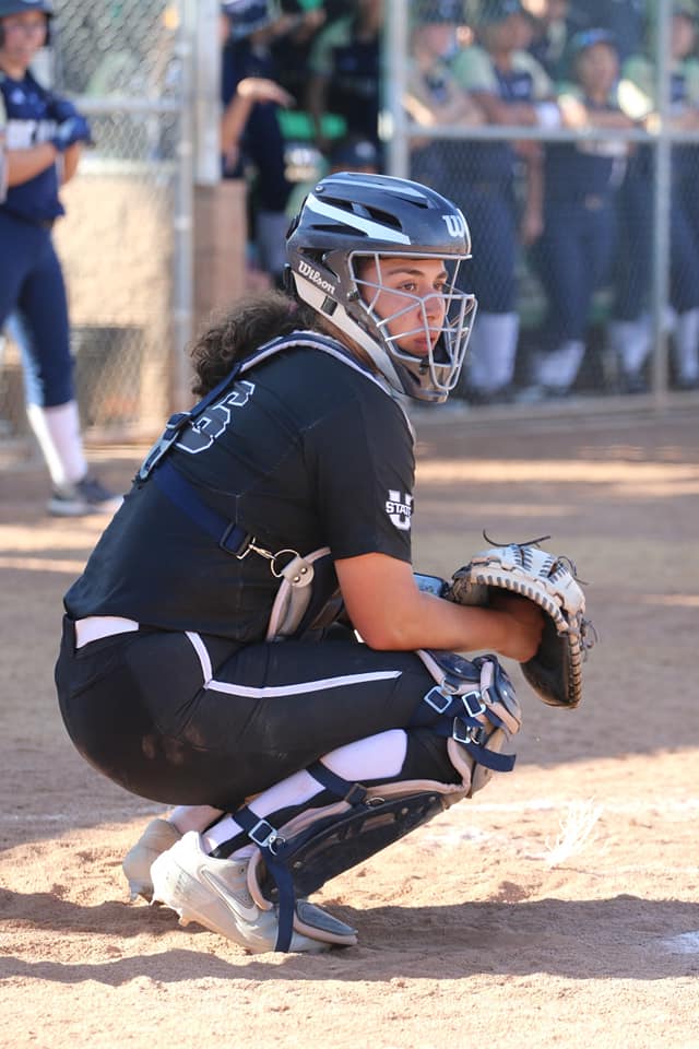 USUSoftball's tweet photo. Thank you, @GabriellaJimen8 💙🤘

#AggiesAllTheWay https://t.co/u0KFqq0YCL
