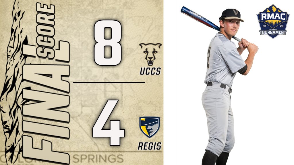 UCCSBaseball's tweet photo. SURVIVE AND ADVANCE😤!!

Another all around great performance from our guys as we keep playing! Langston and Sotto teamed up to allow just three Ranger hits as Faragallah goes 3-for-4 with 2 doubles and a homer💪

We'll be back tomorrow at 3pm to face MSUD or Mines! #ClawsOut https://t.co/3UCDmDEdKc