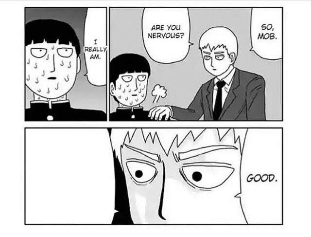 me with mob fans who haven't read the manga 