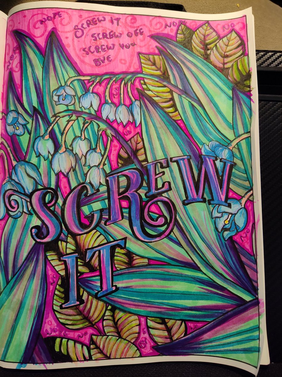 OtterlyRambling's tweet photo. #FuckOffImColoring #FuckOffCoronavirus https://t.co/2r6xD0fhRX