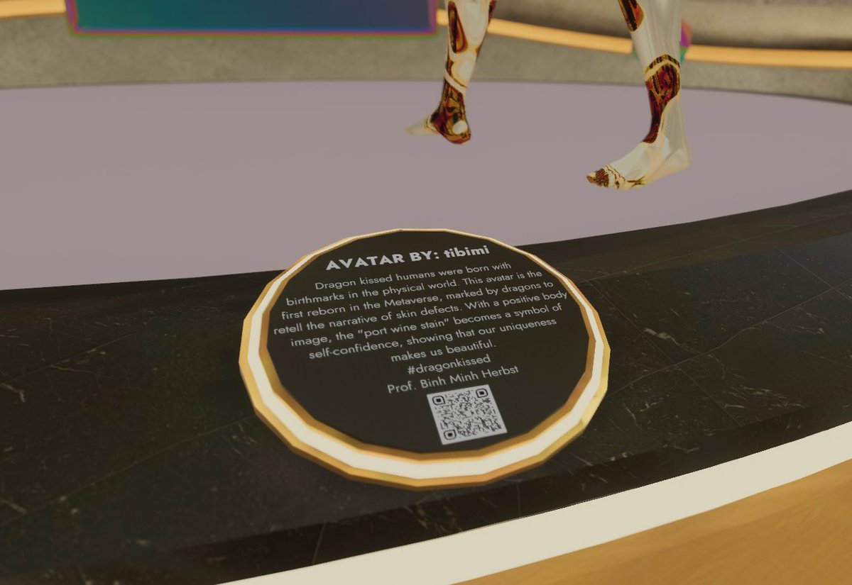 dankvr's tweet photo. At this really cool avatar art exhibition gallery in VRchat with @CrewMetaverse and @boomboxheads, inspiring https://t.co/3QGYjvby8o