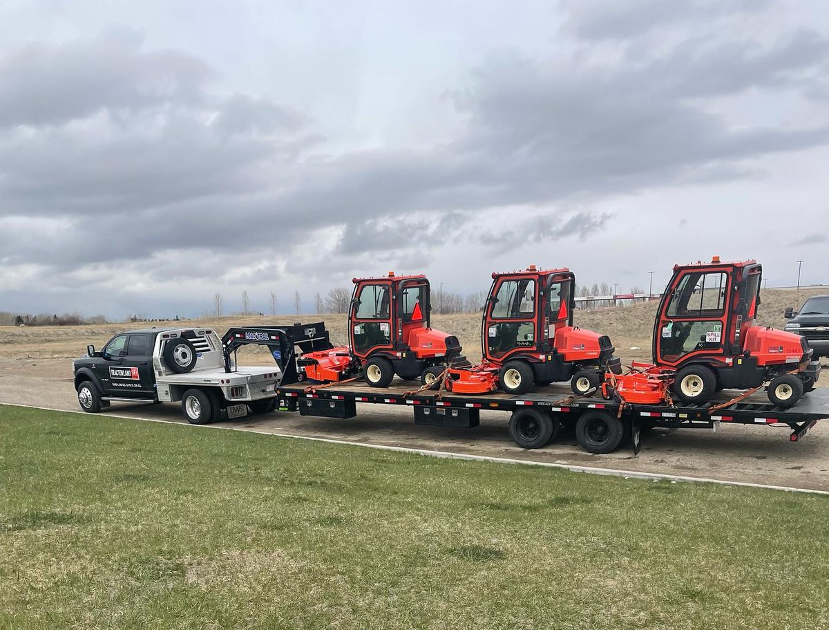 All good things come in threes 🔥 Keep an eye out for the City of Calgary’s orange fleet keeping the city beautiful again this summer! — in Calgary, Alberta. tractorland.ca for more info