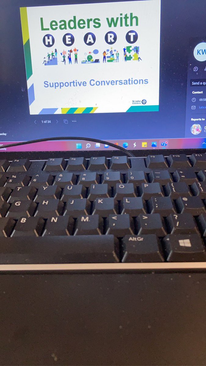 leejenksmb1's tweet photo. Easily one of best training sessions #SupportiveConversations i have done with @stjohnambulance itโs really hard having convos like thereโs and has helped reaffirm techniques and be more self aware massive shout to @jokansja team #restorative #justice #mySJAday #StJohnPeople https://t.co/iMZDgssrlg