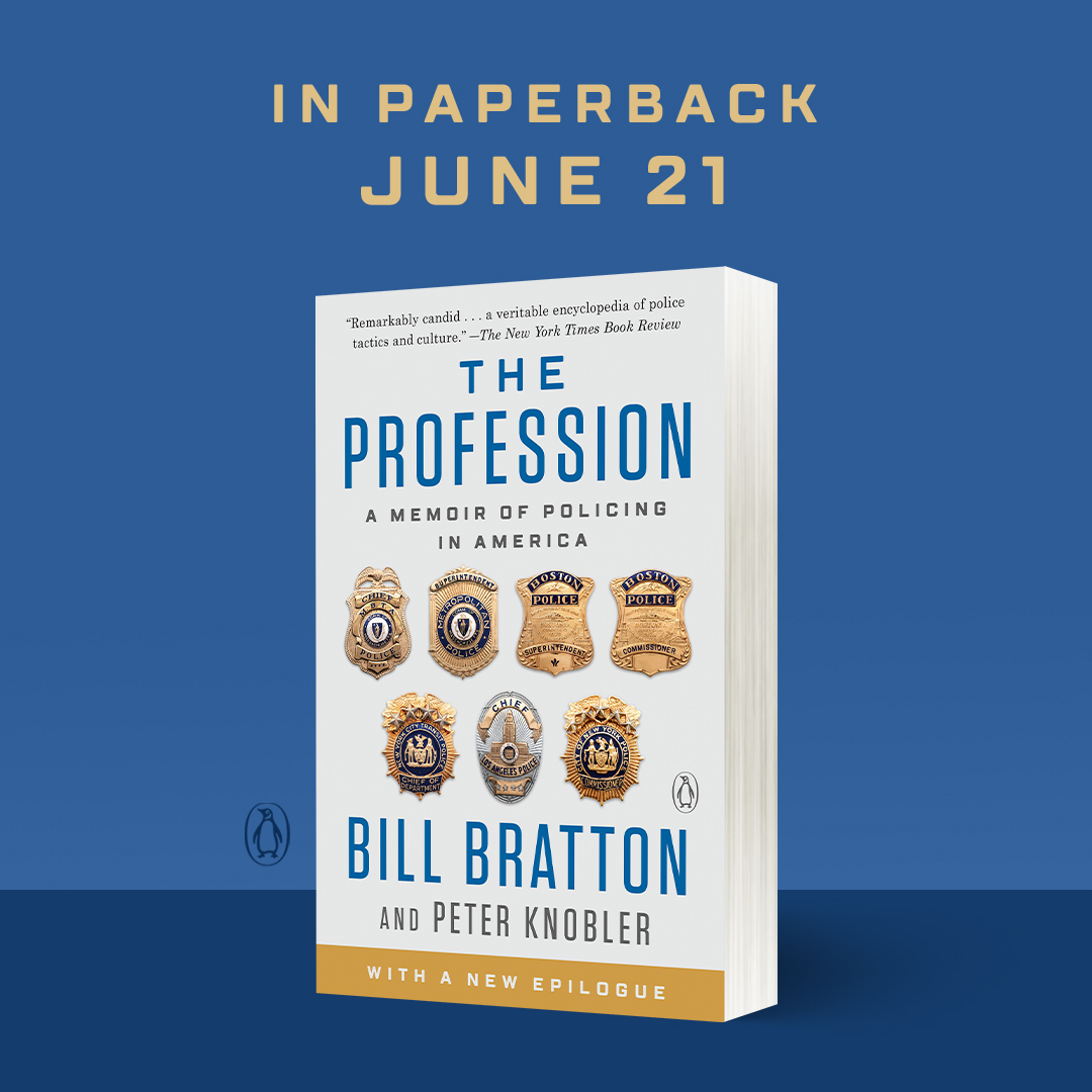 We are excited to announce that <a href="/CommissBratton/">Bill Bratton</a>'s memoir of policing in America will be available in paperback on June 21, this time featuring a brand new epilogue. ow.ly/AlN950J6JH3 <a href="/peterknobler/">Peter Knobler</a>