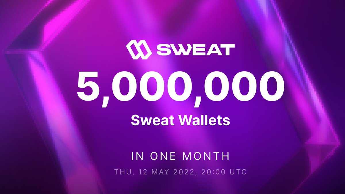 SweatEconomy's tweet photo. There’s fast 🚗
There’s very fast 🏎
There’s supersonic 🚀
And then there’s this 💧

5 million non-custodial wallets in 1 month. 

Thank you, everyone. This community is truly amazing! 💧 https://t.co/pC5juoOVRo