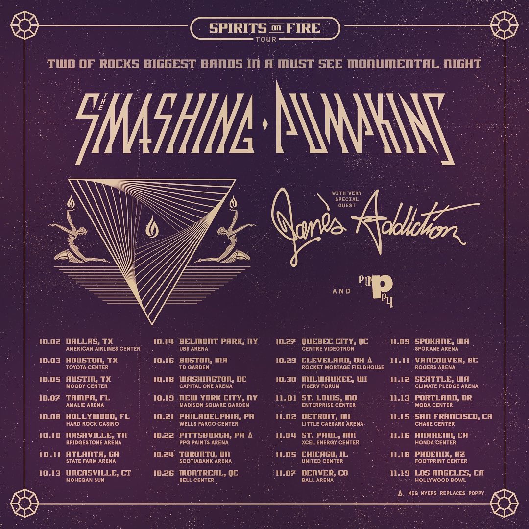 megmyers's tweet photo. Wowzers opening for @SmashingPumpkin + @janesaddiction 10/22 + 10/29 go to https://t.co/29l4ajjFoa for tickets! https://t.co/gS2XPI71D9