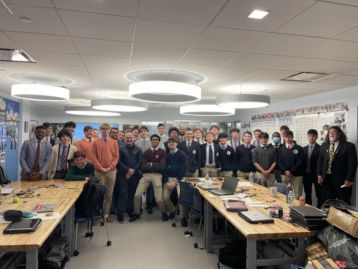 xavierhs's tweet photo. Thank you to @GoldmanSachs Careersβ #CommunityTeamWorks volunteers for advising #SonsofXavier during last Fridayβs annual Xavier-Goldman Sachs Shark Tank Challenge! #JesuitSchools https://t.co/tA0ebmbrmb